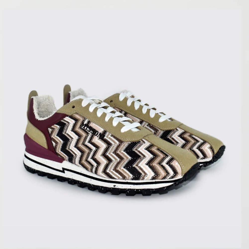 Missoni Women's Running Shoes Zigzag Knit Sneakers